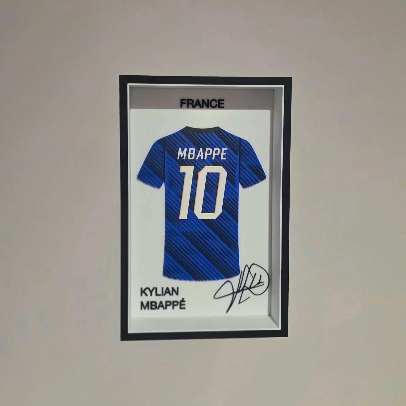 Kylian Mbappé France Shadow Box