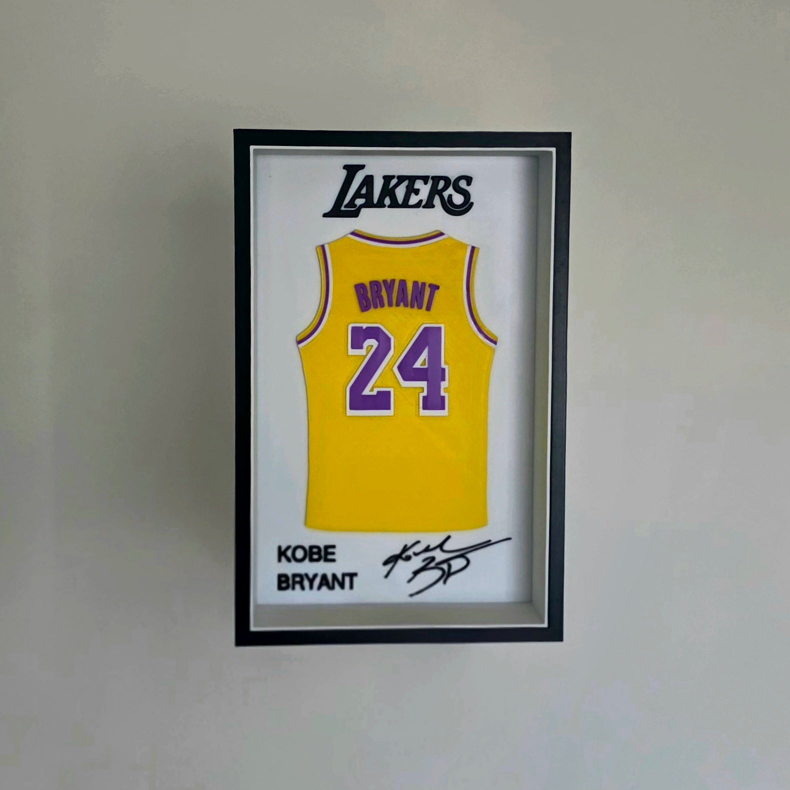 Kobe Bryant Lakers Shadow Box