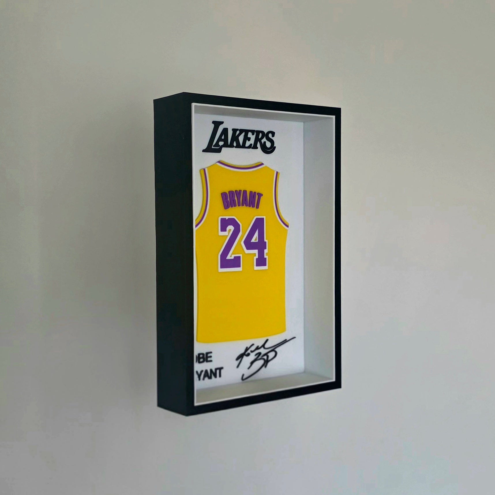 Kobe Bryant Lakers Shadow Box