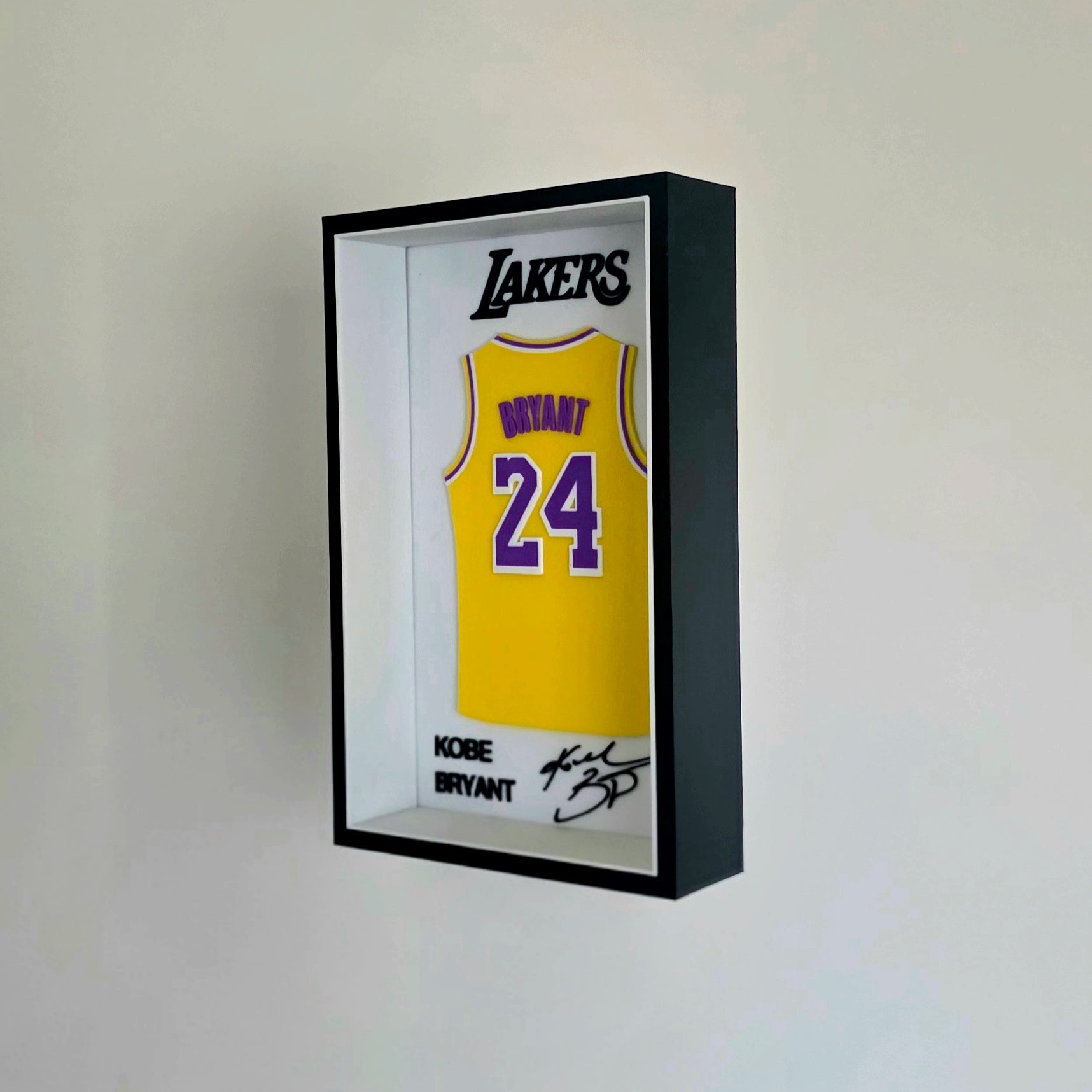 Kobe Bryant Lakers Shadow Box