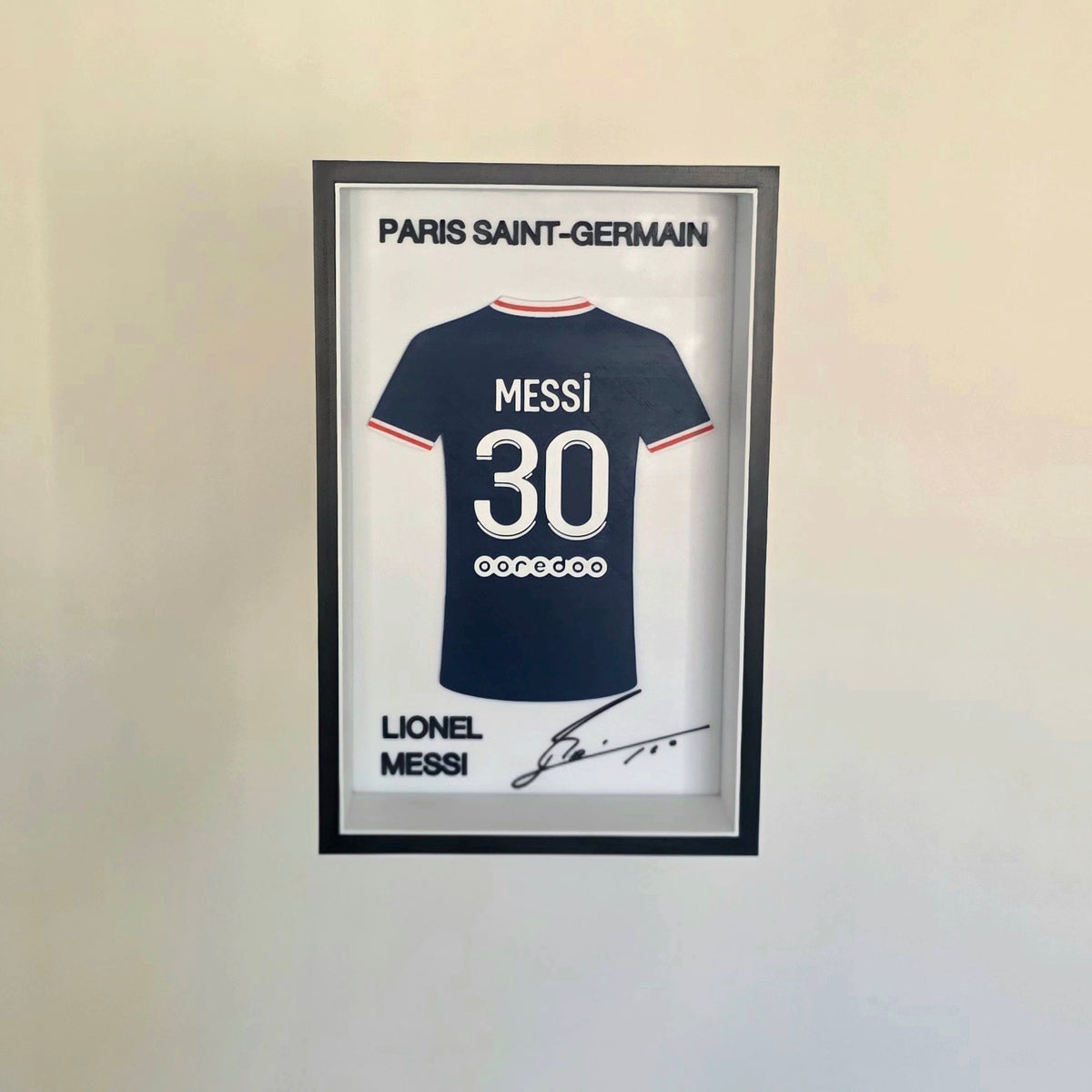 Lionel Messi PSG Shadow Box
