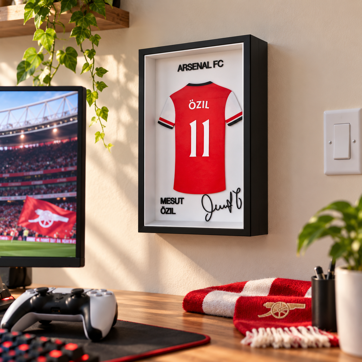 Mesut Özil Arsenal Shadow Box