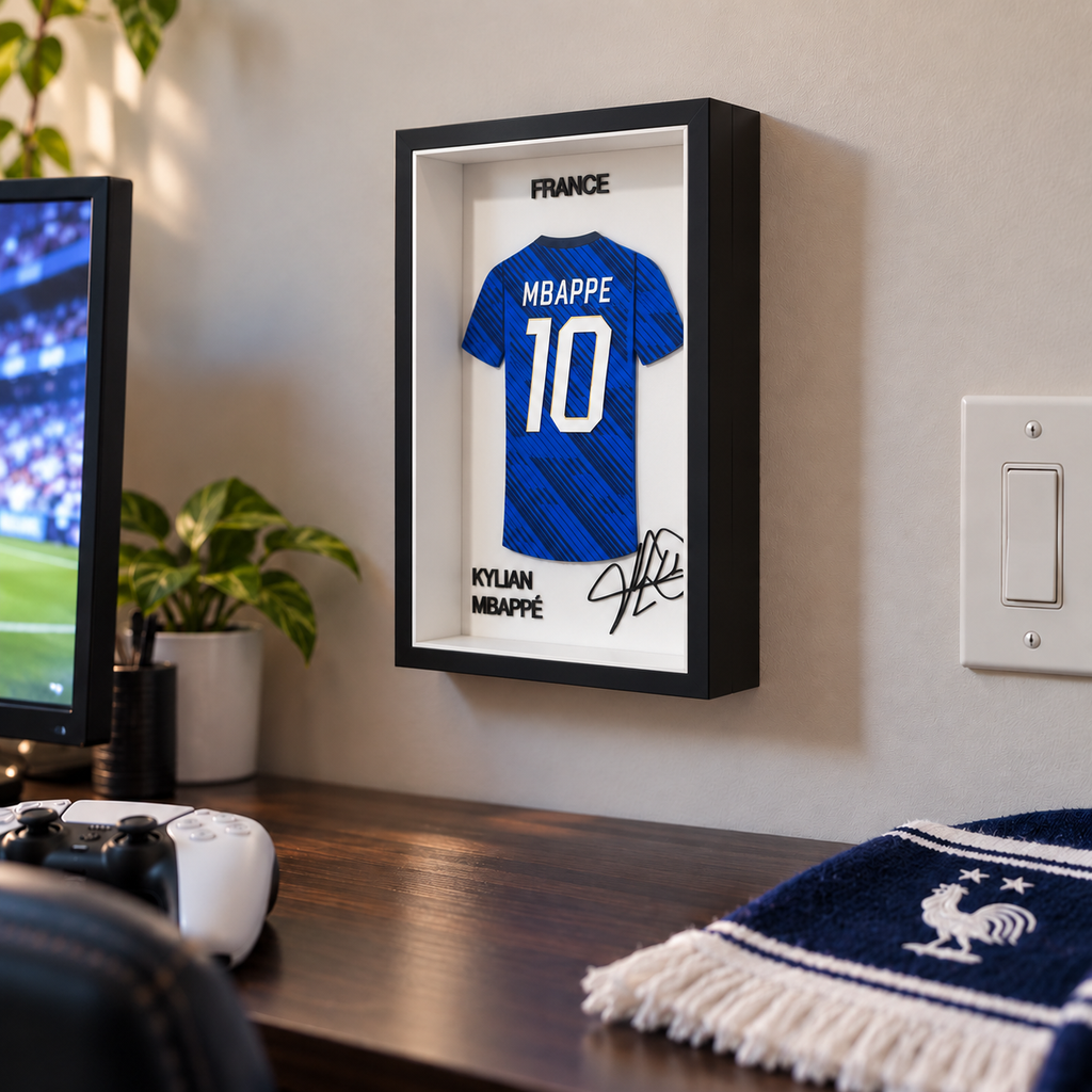 Kylian Mbappé France Shadow Box